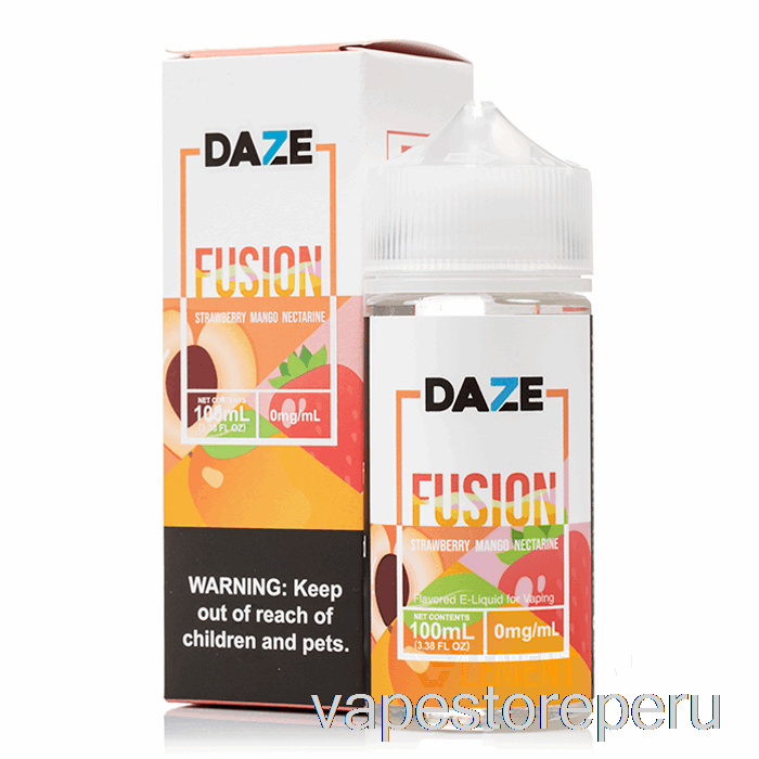 Vape Sin Nicotina Peru Fresa Mango Nectarina - 7 Daze Fusion - 100ml 3mg